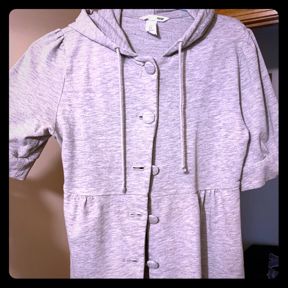 Women’s grey cover up jacket